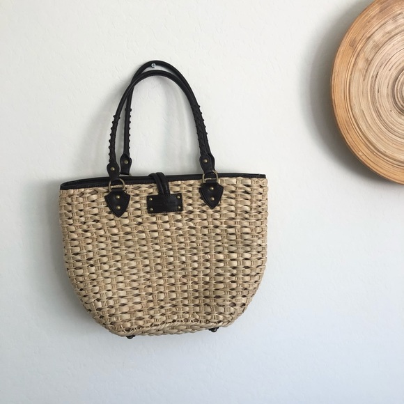 Tommy Bahama Woven Straw Tote - Picture 4 of 10